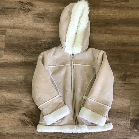 The Big Chill Other - The Big Chill Sherpa Jacket Hood Floral Winter Soft Size M 5/6